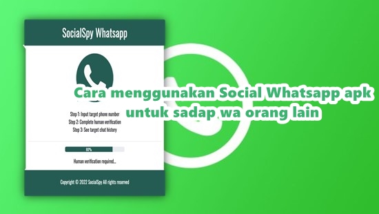 cara menggunakan social whatsapp apk untuk sadap wa orang lain