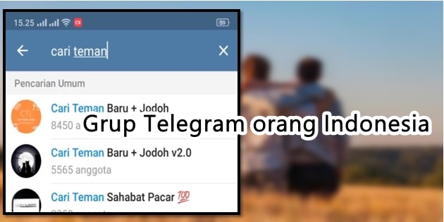 grup telegram cari teman di Indonesia