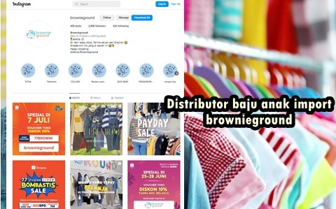 distributor baju anak import brownieground