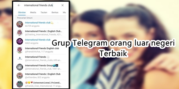 rekomendasi grup Telegram orang luar negeri