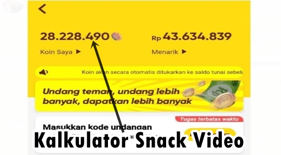fitur kalkulator snack video