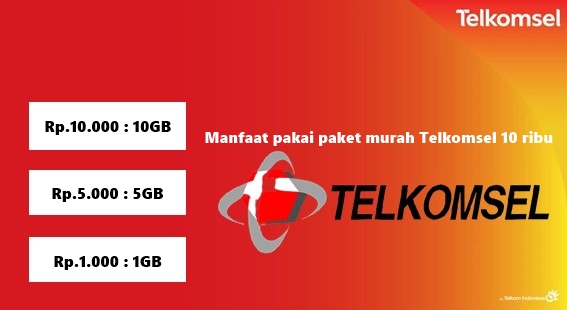keuntungan pakai paket murah Telkomsel 10 ribu