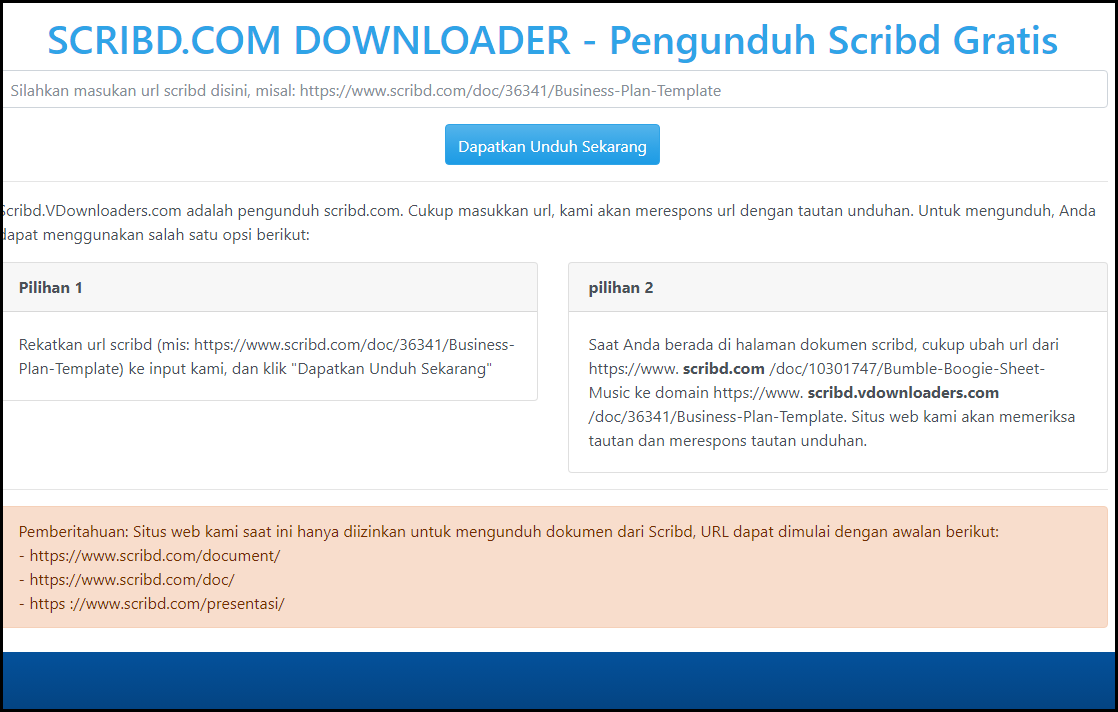 Alternatif Scribd Downloader 2023 - Cara Download Scribd Dokumen Gratis Menggunakan Scribd VDownloaders