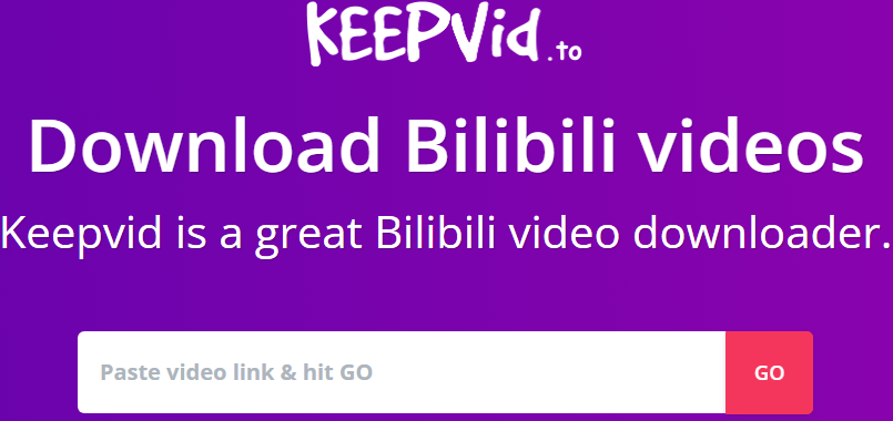 Cara Download Video Bilibili Menggunakan Situs Web KEEPVid.to