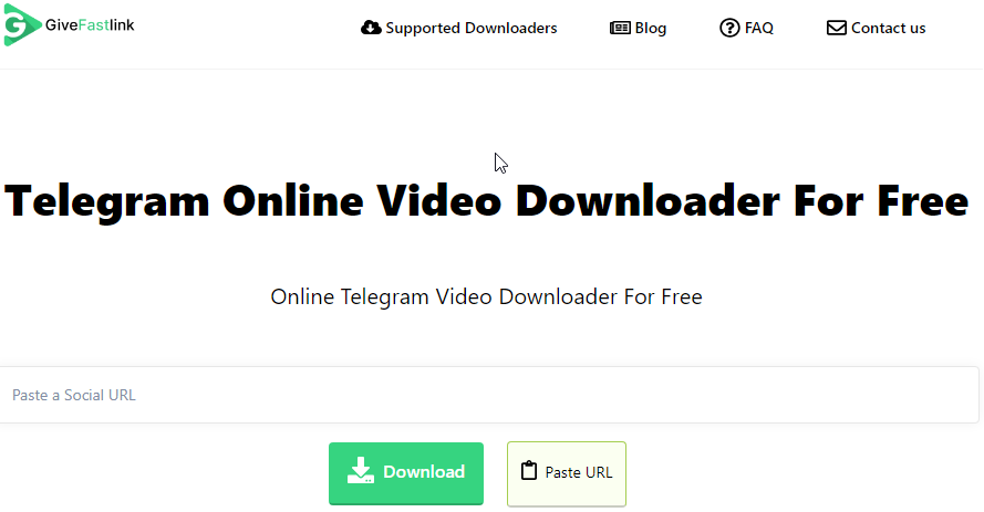 Website Telegram Video Downloader Gratis Menggunakan Website GiveFastlink
