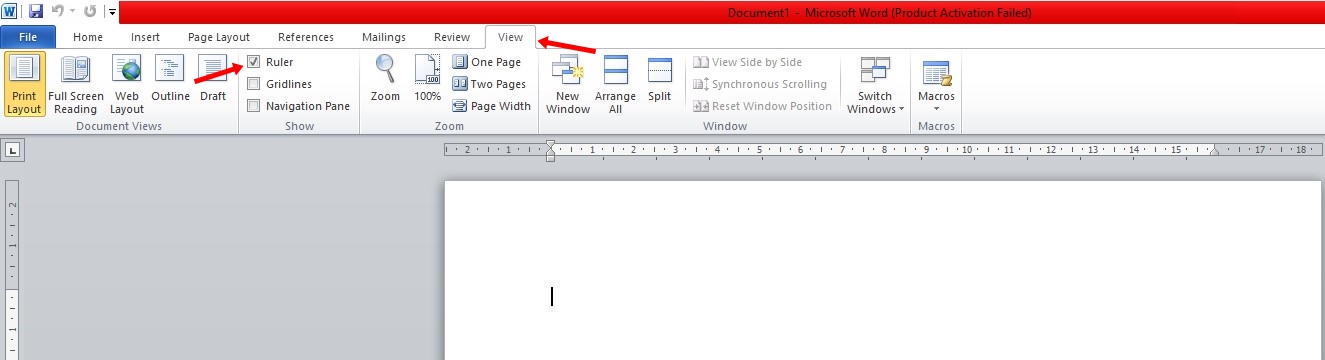 Cara Memunculkan Ruler di Word