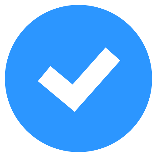 Emoji Centang biru bulat