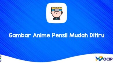 Gambar Anime Pensil Mudah Ditiru