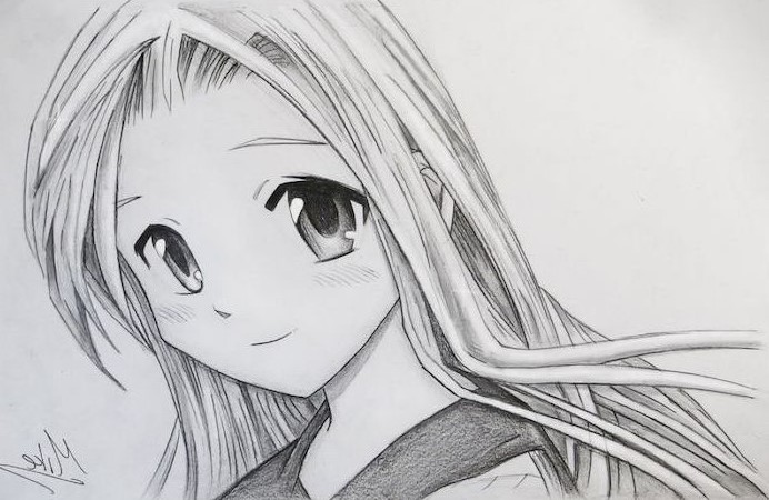 40 Gambar Anime Pensil Mudah Ditiru Untuk Pemula 3388