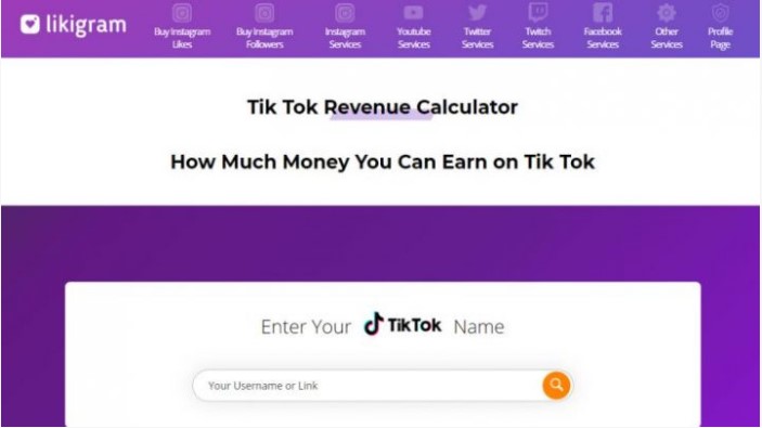 Likigram.Com TikTok Money CalCulator