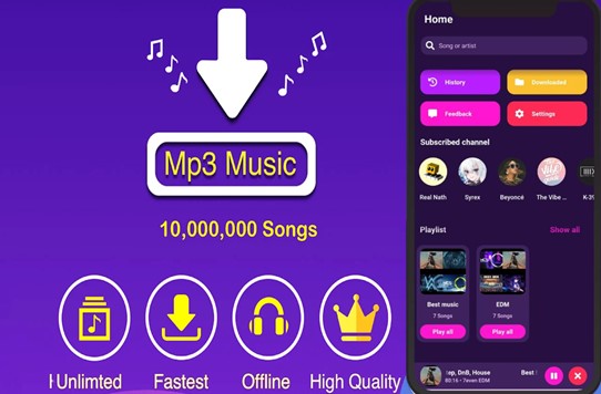 halaman aplikasi free music,music downloader