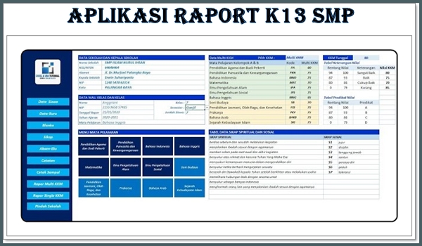 Aplikasi Raport K13 SMP
