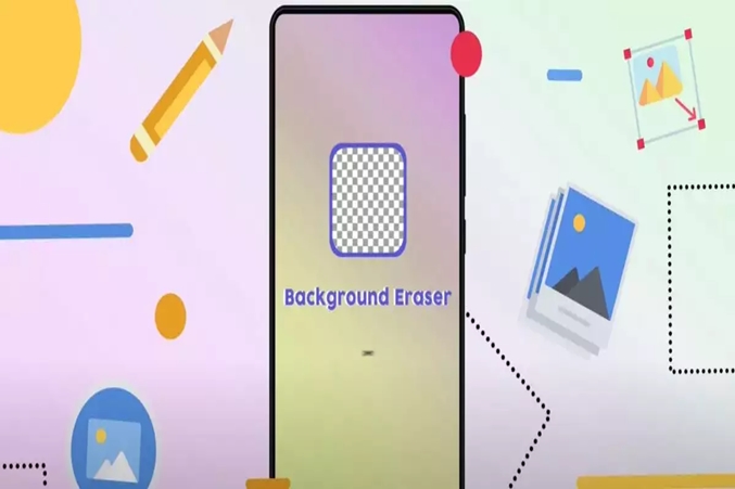 Melalui Aplikasi Background Eraser