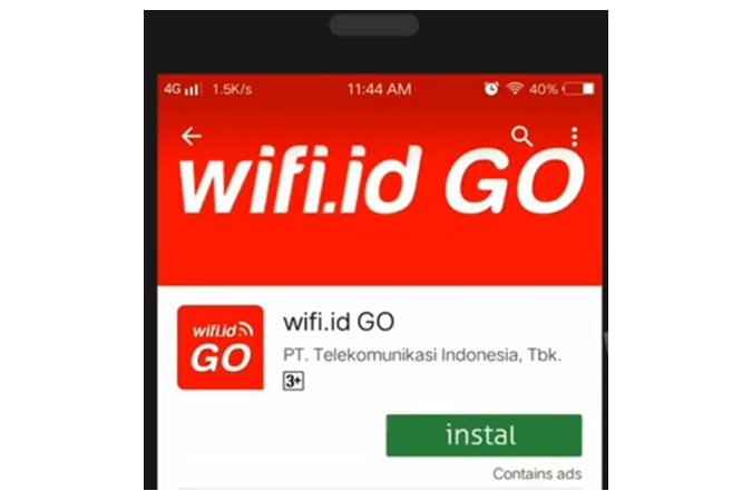 Melalui Aplikasi Wifi.id Go