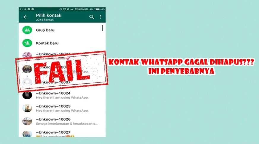 Penyebab Kontak Whatsapp Tidak Bisa Dihapus
