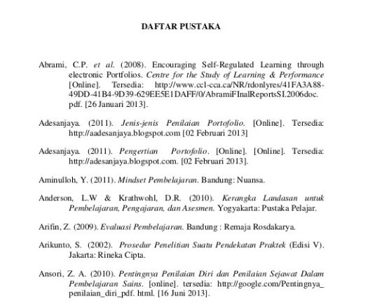 Apa Itu Daftar Pustaka