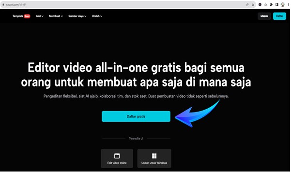 Cara Menggunakan Template CapCut di PC