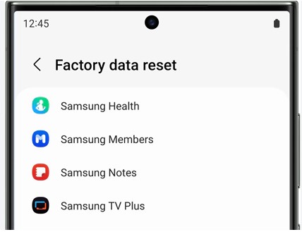Menonaktifkan Mode Aman Samsung Melalui Factory Reset