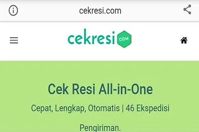 Melalui Situs cekresi.com