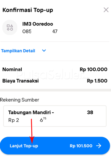 Cara Beli Pulsa Di Livin Mandiri