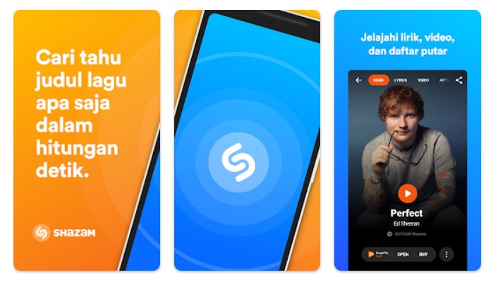 Aplikasi Shazam untuk mencari lagu dengan suara online