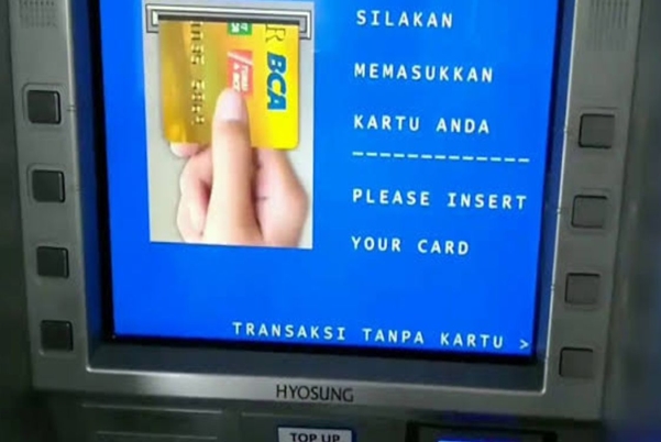Setor Tunai Melalui ATM Dengan Kartu