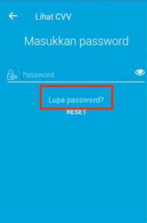Cara mengatasi lupa password Jenius