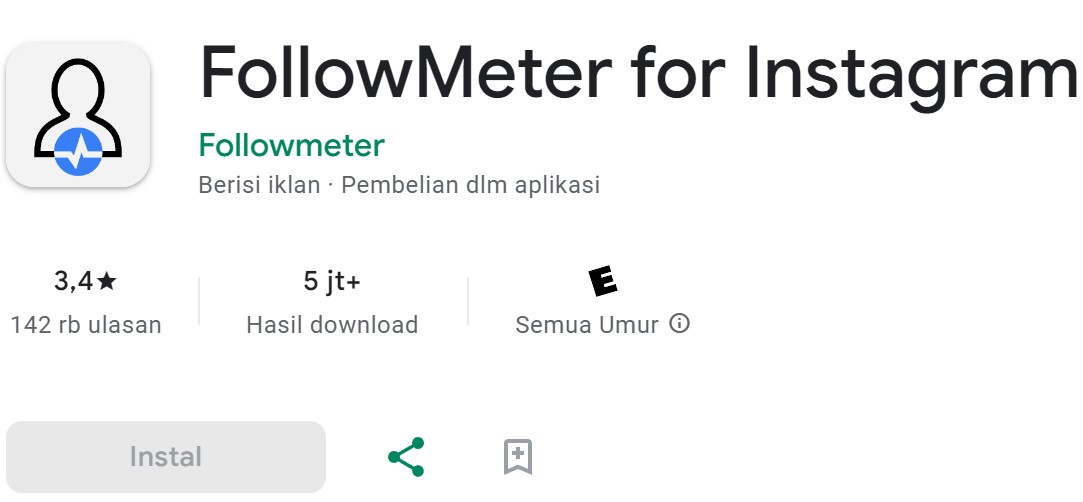Aplikasi FollowMeter, Unfollowers Analytics for Instagram