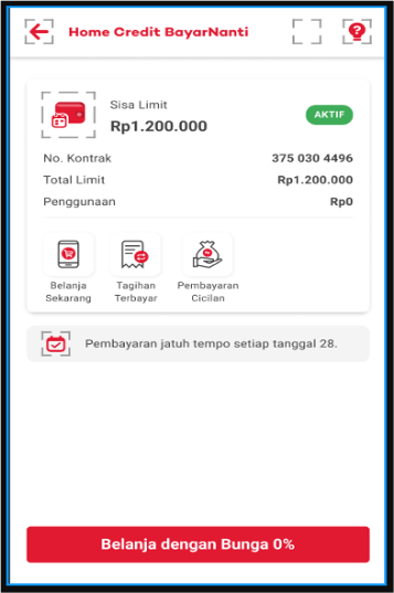 Home Credit BayarNanti 