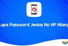 Lupa Password Jenius No HP Hilang