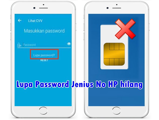 Lupa Password Jenius No HP hilang