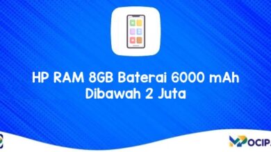 HP RAM 8GB Baterai 6000 mAh Dibawah 2 Juta