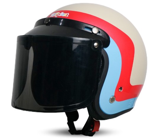 Rekomendasi Helm Untuk Wanita Berhijab- BIP Plast Helm Bogo Aesthetic