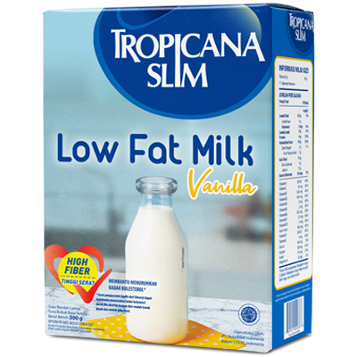 TROPICANA SLIM Susu Low Fat Vanilla