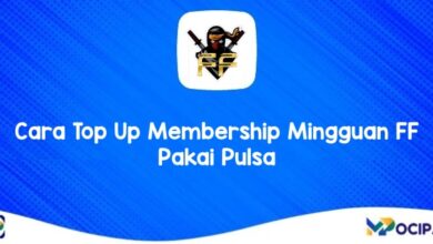 Cara Top Up Membership Mingguan FF Pakai Pulsa