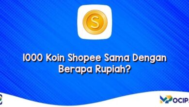 1000 Koin Shopee Sama Dengan Berapa Rupiah?