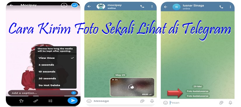 Cara Kirim Foto Sekali Lihat di Telegram