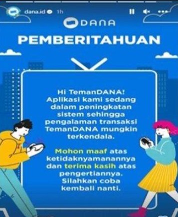 Cara Mengatasi DANA Sistem Sedang Sibuk