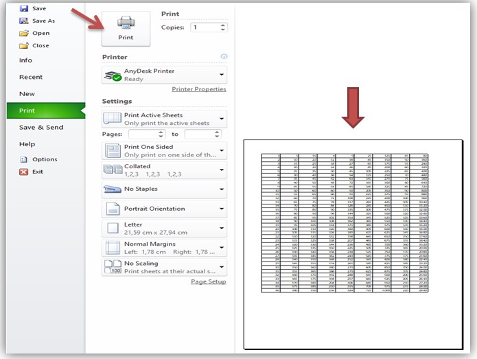 Cara Print Excel Agar Tidak Terpotong