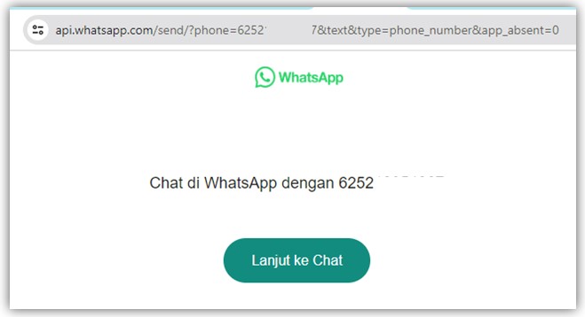 Cara chat WA tanpa save nomor melalui situs WhatsApp Click to Chat