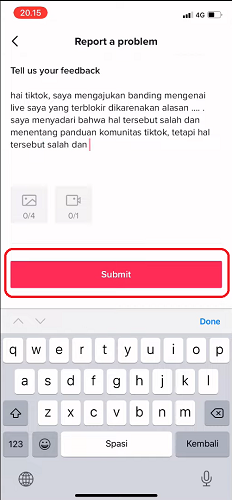 Laporkan Masalah ke Dukungan Pelanggan TikTok