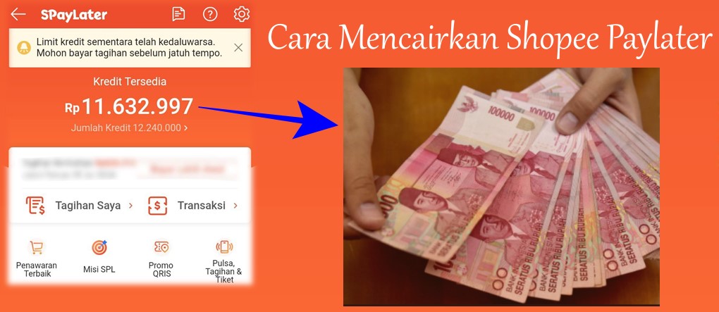 Cara Mencairkan Shopee Paylater