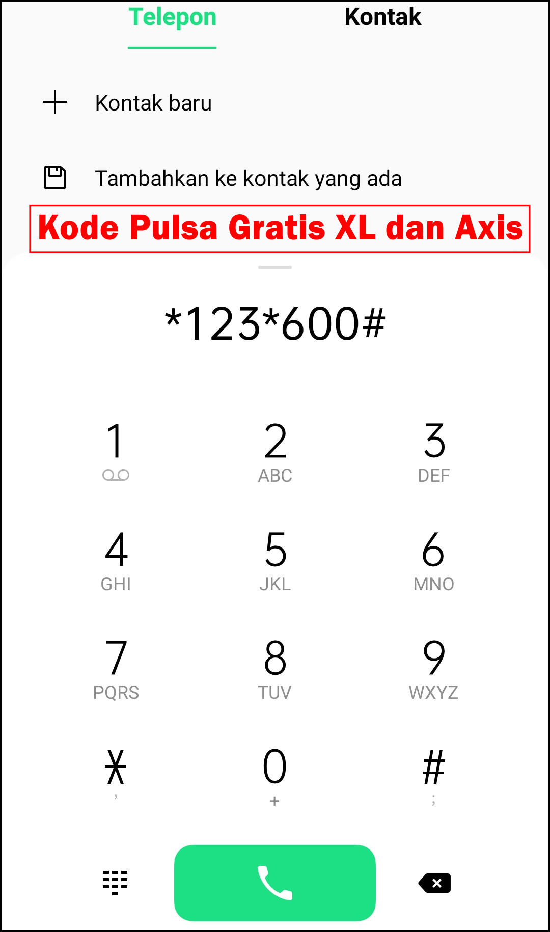 10  Kode Pulsa Gratis Langsung Dikirim