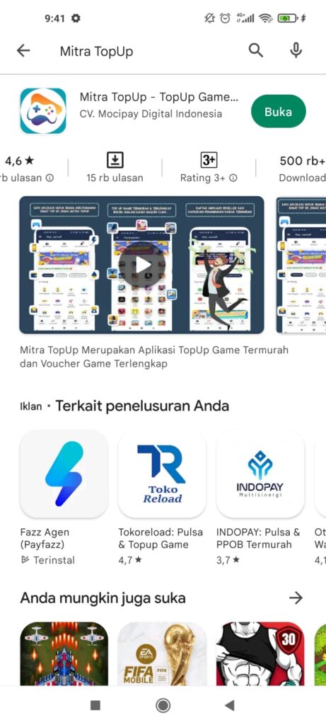 Aplikasi Mitra Top Up Baru