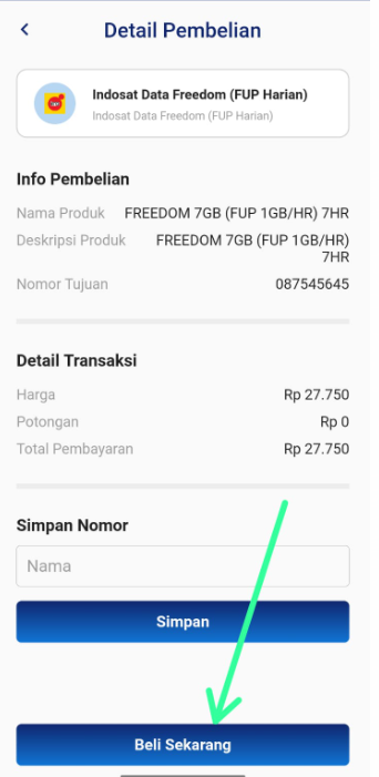 Indosat Data Freedom (FUP) Harian Murah