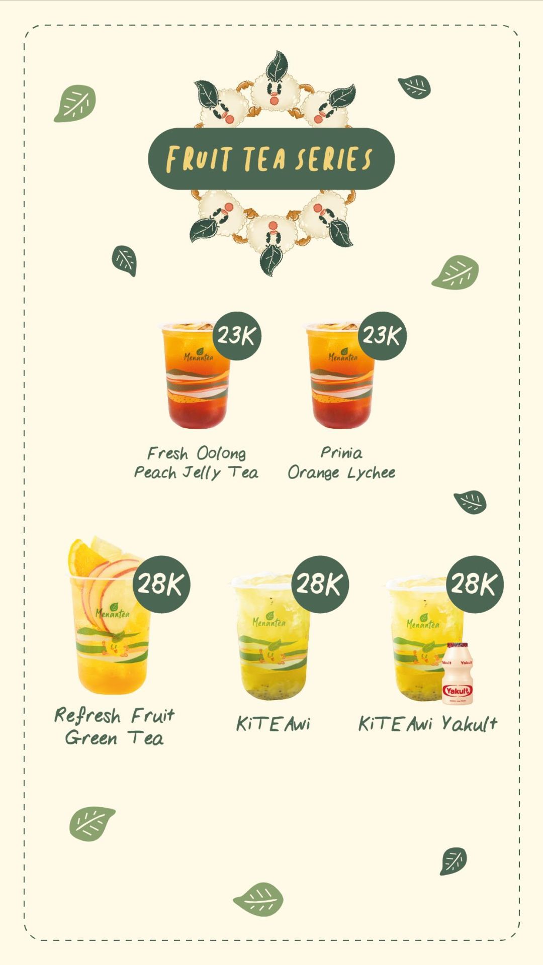 Fruit Tea Series - Daftar Harga Menantea
