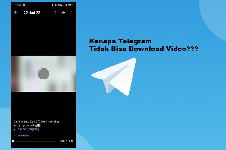 penyebab telegram tidak bisa download video