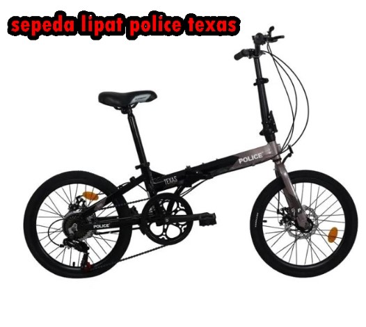 tampilan sepeda lipat police texas