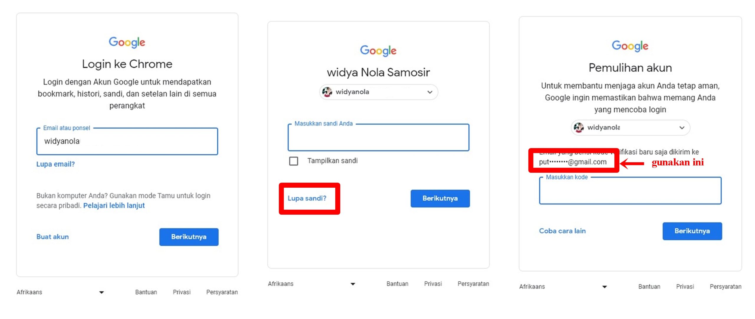 Lupa Password Gmail dan Nomor HP Sudah Tidak Aktif lagi