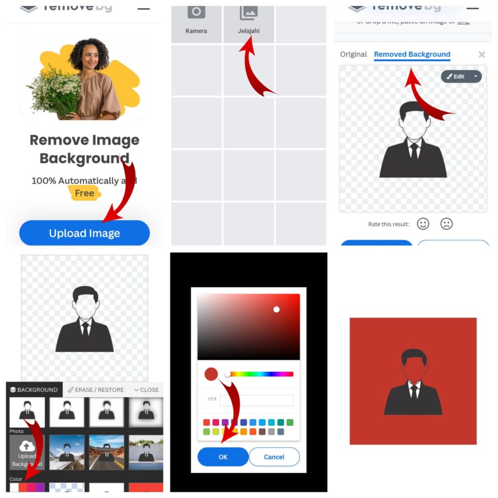 6 Cara Edit Pas Foto Online Latar Merah dengan Cepat dan Otomatis
